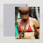 Briefkaart uit de G.O.D.-reeks (Grrls of Doof) (Voorkant / Achterkant)