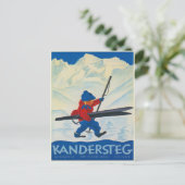 Briefkaart uit de Zwitserse Alpen (Staand voorkant)