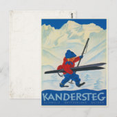 Briefkaart uit de Zwitserse Alpen (Voorkant / Achterkant)