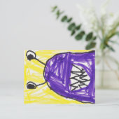 Briefkaart uit één stuk (Staand voorkant)