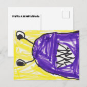 Briefkaart uit één stuk (Voorkant / Achterkant)