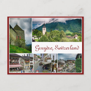 Briefkaart uit Gruyère, Zwitserland