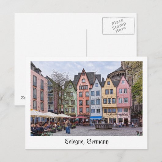 Briefkaart uit Keulen, Duitsland (Voorkant / Achterkant)