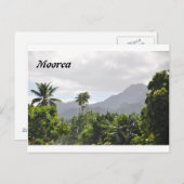 Briefkaart uit Moorea, Frans-Polynesië (Voorkant / Achterkant)