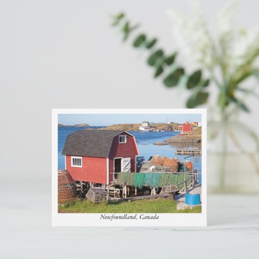 Briefkaart uit Newfoundland, Canada (Staand voorkant)