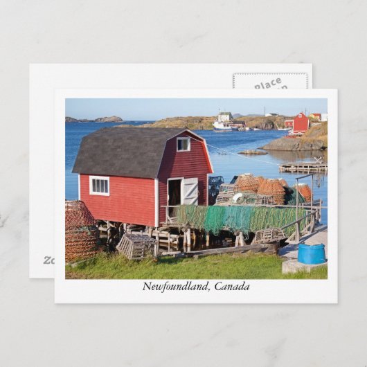 Briefkaart uit Newfoundland, Canada (Voorkant / Achterkant)