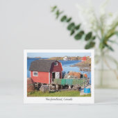 Briefkaart uit Newfoundland, Canada (Staand voorkant)