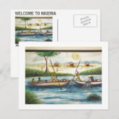 Briefkaart UIT NIGERIË (Voorkant / Achterkant)