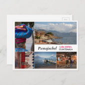 Briefkaart uit Panajachel, Guatemala (Voorkant / Achterkant)