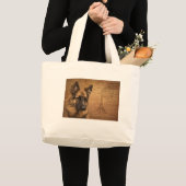 Briefkaart uit Parijs Grote Tote Bag (Voorkant (product))