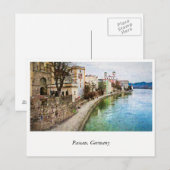 Briefkaart uit Passau, Duitsland (Voorkant / Achterkant)