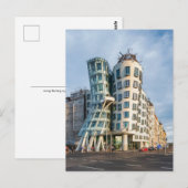 Briefkaart uit Praag: Het danshuis (Voorkant / Achterkant)