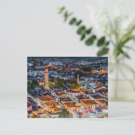 Briefkaart uit Prilep: De oude bazaar (Staand voorkant)