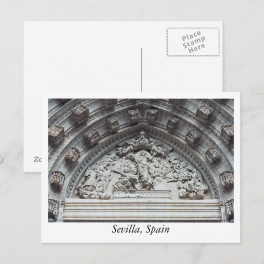 Briefkaart uit Sevilla, Spanje (Voorkant / Achterkant)
