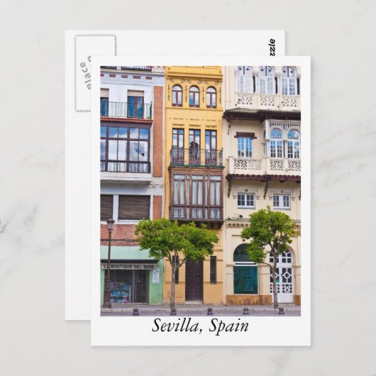 Briefkaart uit Sevilla, Spanje (Voorkant / Achterkant)