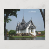Briefkaart uit Thailand met afbeelding van tempel (Voorkant)