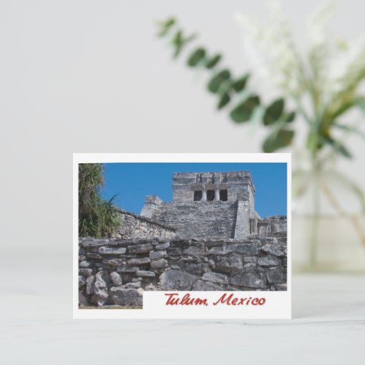 Briefkaart uit Tulum, Mexico (Staand voorkant)
