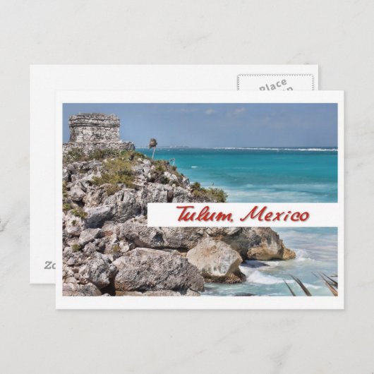Briefkaart uit Tulum, Mexico (Voorkant / Achterkant)