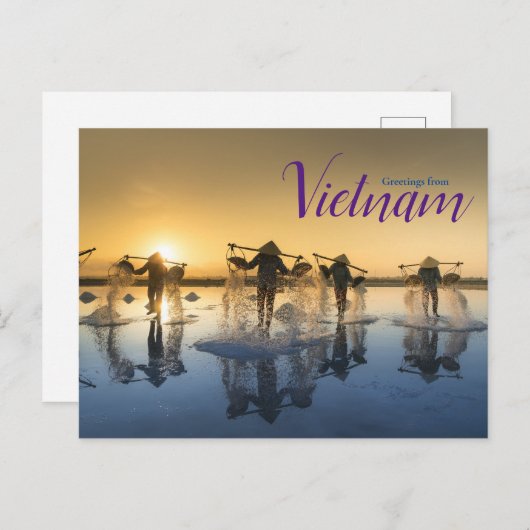 Briefkaart uit Vietnam (Voorkant / Achterkant)