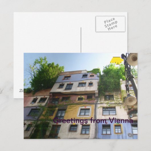 Briefkaart uit Wenen (Voorkant / Achterkant)