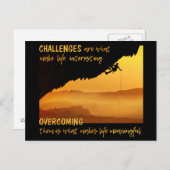 briefkaart "UITDAGINGEN" (Voorkant / Achterkant)