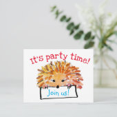 Briefkaart Uitnodiging kinderen (Staand voorkant)