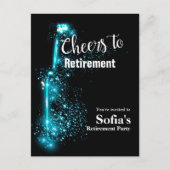 briefkaart - uitnodiging met pensioen (Voorkant)