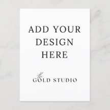 Briefkaart Uitnodiging Portret Sjabloon Blank