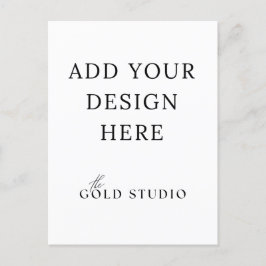 Briefkaart Uitnodiging Portret Sjabloon Blank