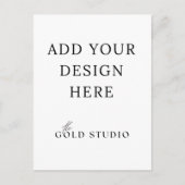 Briefkaart Uitnodiging Portret Sjabloon Blank (Voorkant)