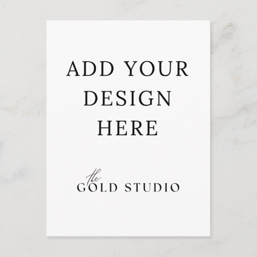 Briefkaart Uitnodiging Portret Sjabloon Blank (Voorkant)