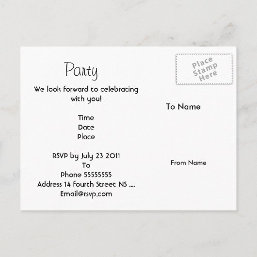 Briefkaart Uitnodiging Red Leather Bow Jewel (Achterkant)