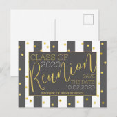 Briefkaart Uitnodiging schoolreünie (Voorkant / Achterkant)