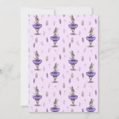 Briefkaart uitnodiging voor een baby shower, een (Achterkant)