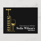 briefkaart uitnodiging voor het verjaardagscadeau  (Voorkant)