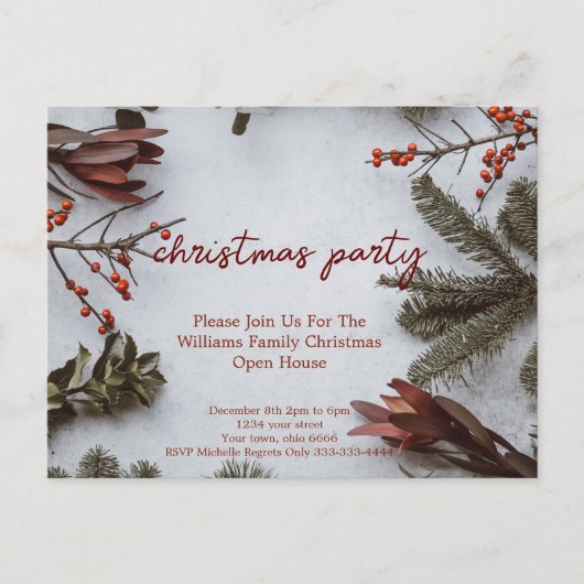 Briefkaart uitnodigingen (Voorkant)