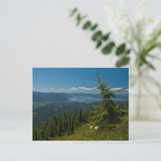 BRIEFKAART ~ Uitzicht Clark Fork van Scotchman Pea (Staand voorkant)