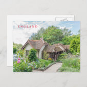 Briefkaart uitzicht Engelstalig huisdier (Voorkant / Achterkant)