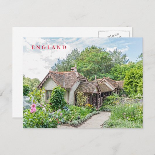 Briefkaart uitzicht Engelstalig huisdier (Voorkant / Achterkant)