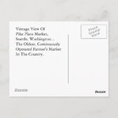 Briefkaart  Uitzicht Pike Place Market Seattle WA (Achterkant)