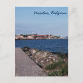 Briefkaart - uitzicht uit Nessebar, Bulgarije (Voorkant)