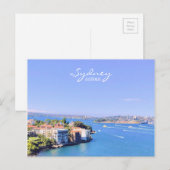 Briefkaart uitzicht van het Opera House Sydney Har (Voorkant / Achterkant)
