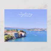 Briefkaart uitzicht van het Opera House Sydney Har (Voorkant)