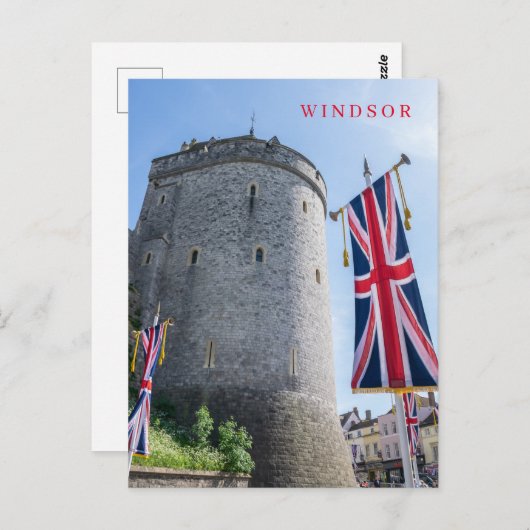 Briefkaart uitzicht van windmolentoren (Voorkant / Achterkant)