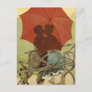 Briefkaart Umbrella Lovers