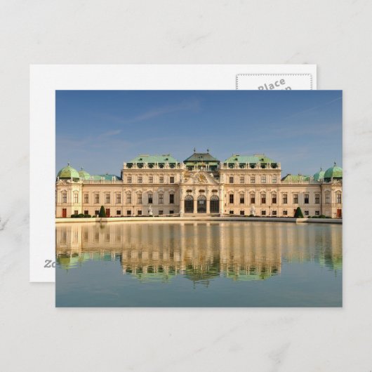 Briefkaart Upper Belvedere, Wenen Oostenrijk (Voorkant / Achterkant)