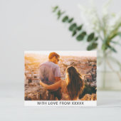 Briefkaart Uw foto en bericht (Staand voorkant)