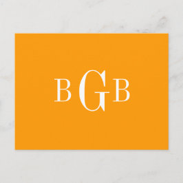 BRIEFKAART - uw monogram