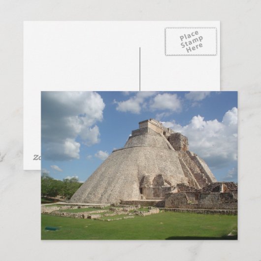 Briefkaart Uxmal in Yucatan, Mexico (Voorkant / Achterkant)
