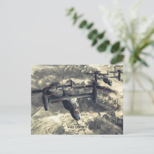 Briefkaart V-22 Osprey (Staand voorkant)